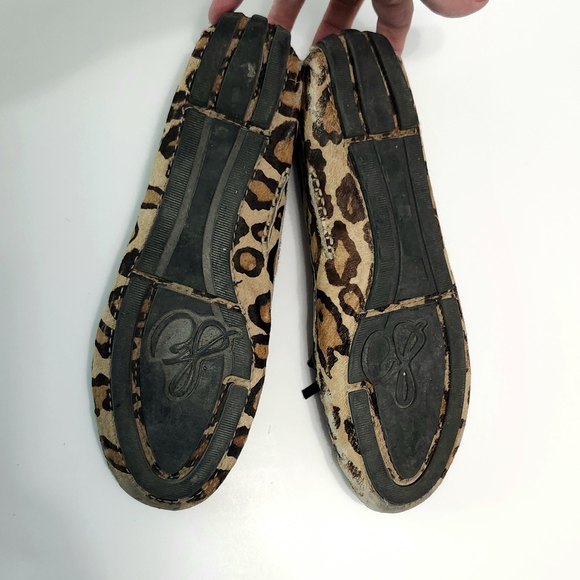 Sam Edelman Leather flat loafers Shoes sz 8 M Jeweled - Picture 9 of 12